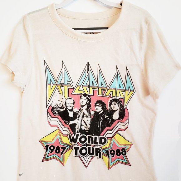 Chaser Def Leppard World Tour 87-88 Short Sleeves Tee - Picture 10 of 13